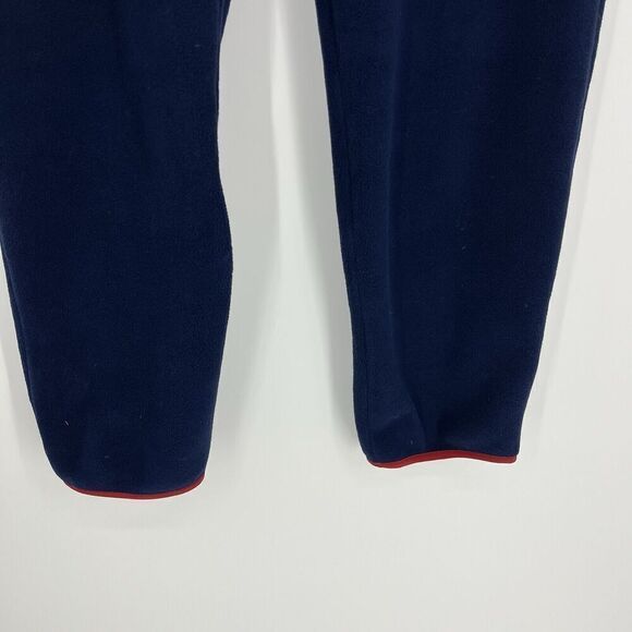 Patagonia Pants Size XL Mens Navy Red Synchilla Fleece Snap T Pull On Jogger - Picture 3 of 9